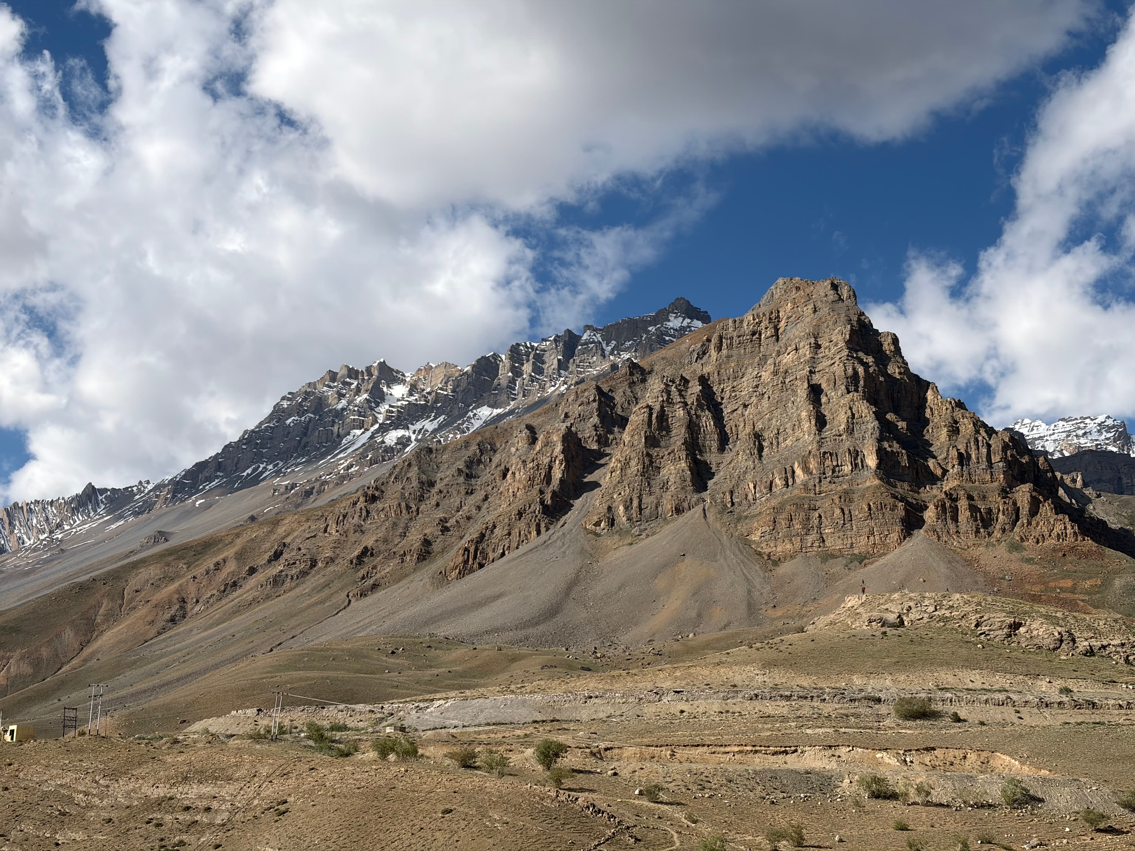The vast barren landscape around Kaza